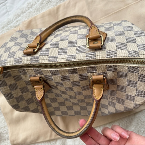 Louis Vuitton | Authentic Vintage Damier Azur Speedy 30 Handbag - Picture 4 of 16